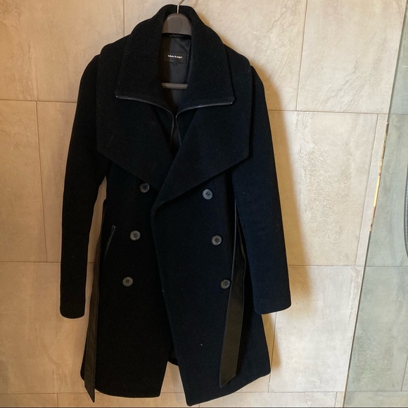 *Sold* Mackage Belted Wool Blend Coat - Picture 9 of 11